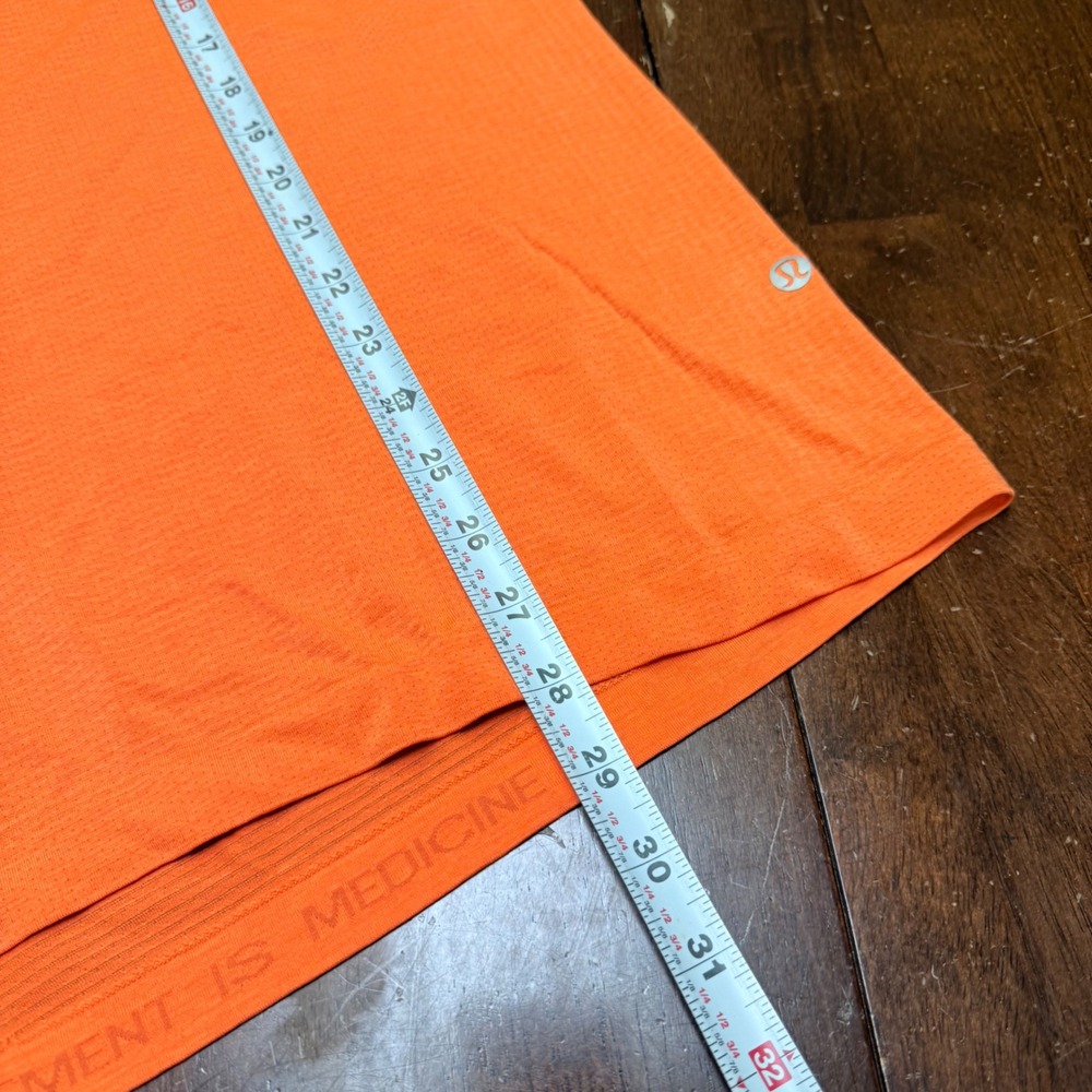 Lululemon Metal Vent Tech Shirt Mens XXL Orange Short Sleeve Athletic Tee‎ - Picture 6 of 8